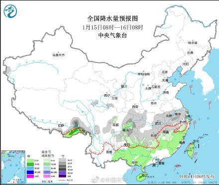 今起2023年首场大范围雨雪上线 春运需警惕雨雪不利影响