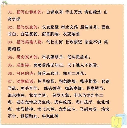 这位老师真是有才,整理小学语文成语大全,难怪学生语文次次第一