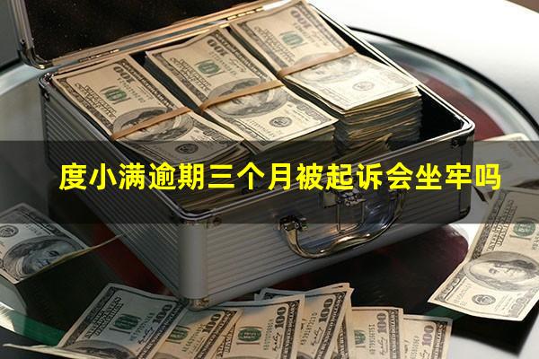 度小满逾期三个月被起诉会坐牢吗