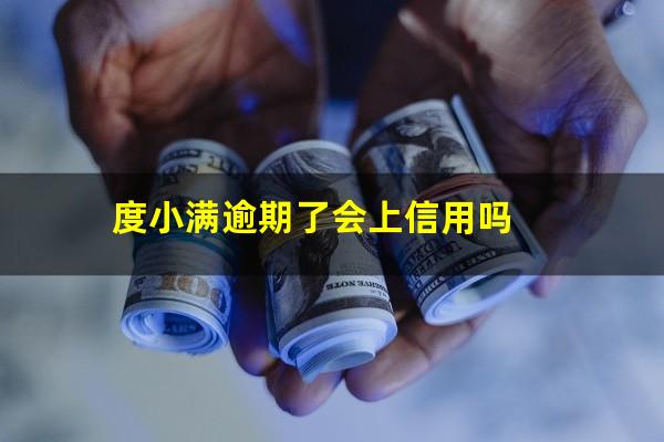 度小满逾期了会上信用吗