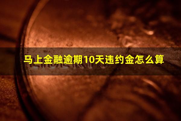 马上金融逾期10天违约金怎么算?马上金融逾期超过90天以上有什么后果