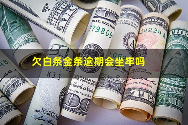 欠白条金条逾期会坐牢吗